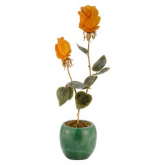 Cartier, Art déco-Blumentopf mit mehreren Edelsteinen