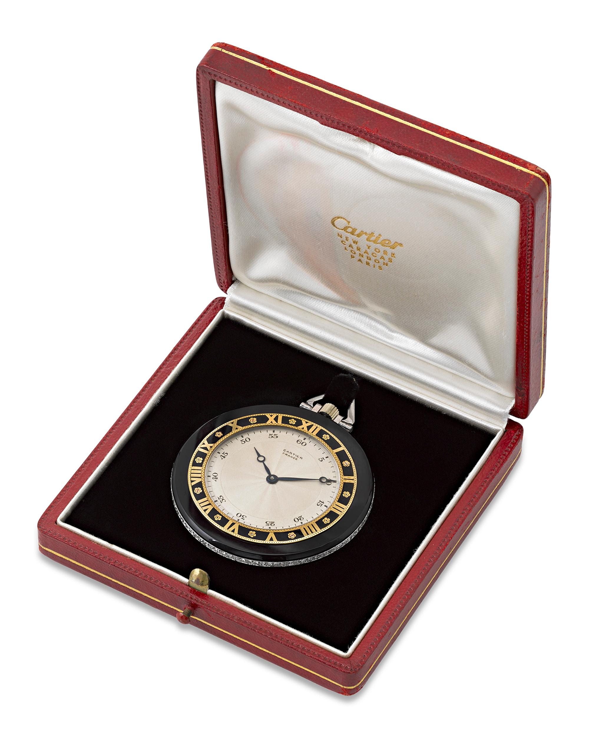 cartier pocket watch for sale