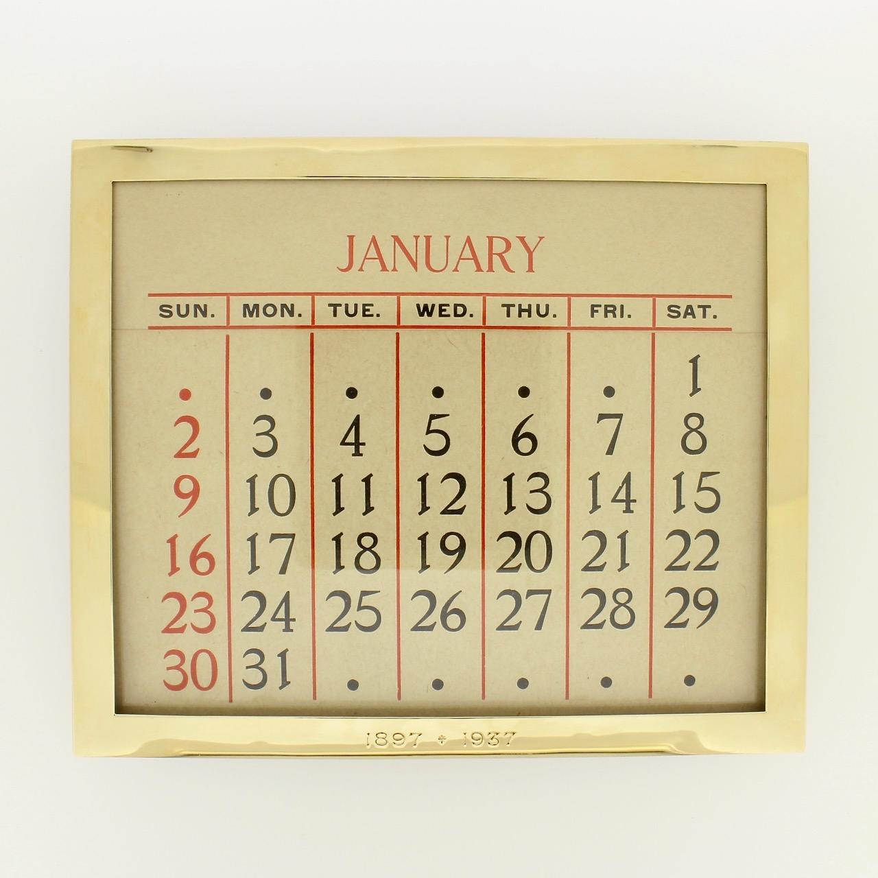 calendar 1937
