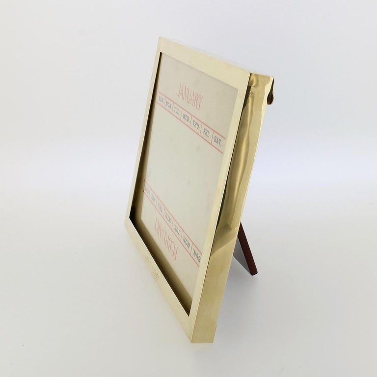 Cartier Art Deco Period 14 Karat Gold Desk Calendar or Picture Frame at
