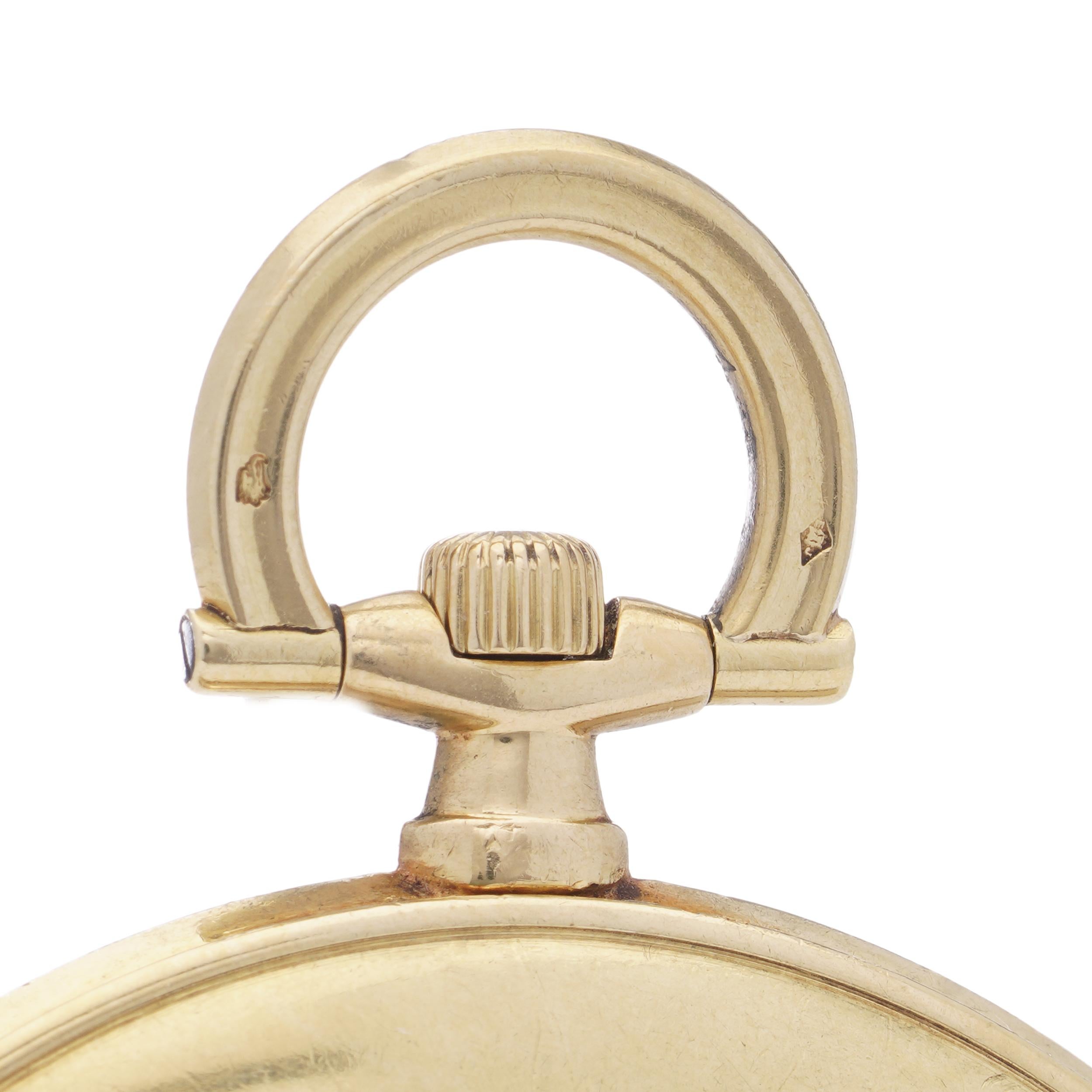 Cartier: 18 Karat Gelbgold EWC-Uhr mit offenem Zifferblatt und runder EWC-Armbanduhr, Art déco-Periode  im Zustand „Gut“ im Angebot in Braintree, GB