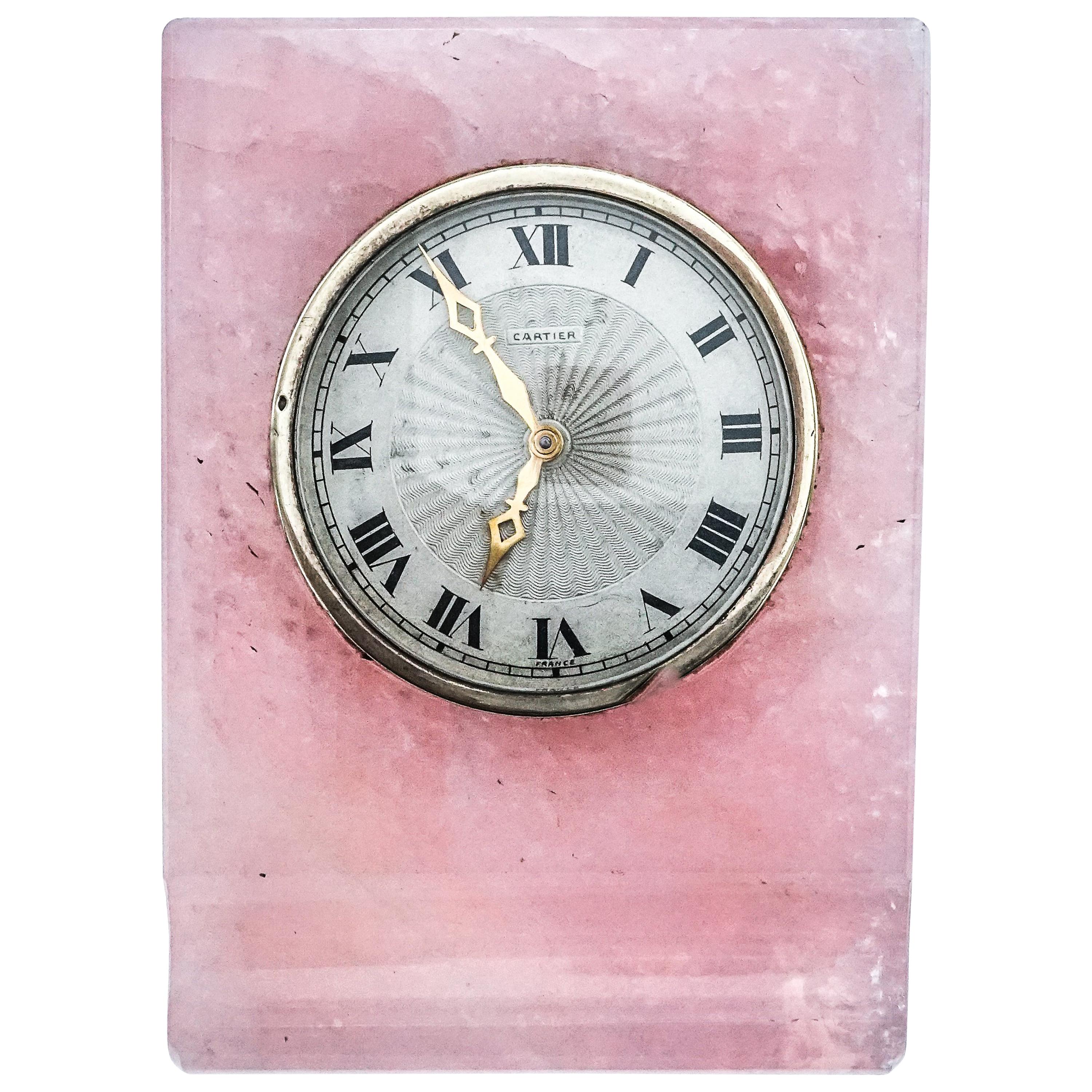 BLACK STARR and GORHAM Art Deco Pink Quartz and Rock Crystal Table