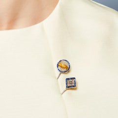 Cartier Art Deco Sapphire and Diamond Stickpin, c. 1920