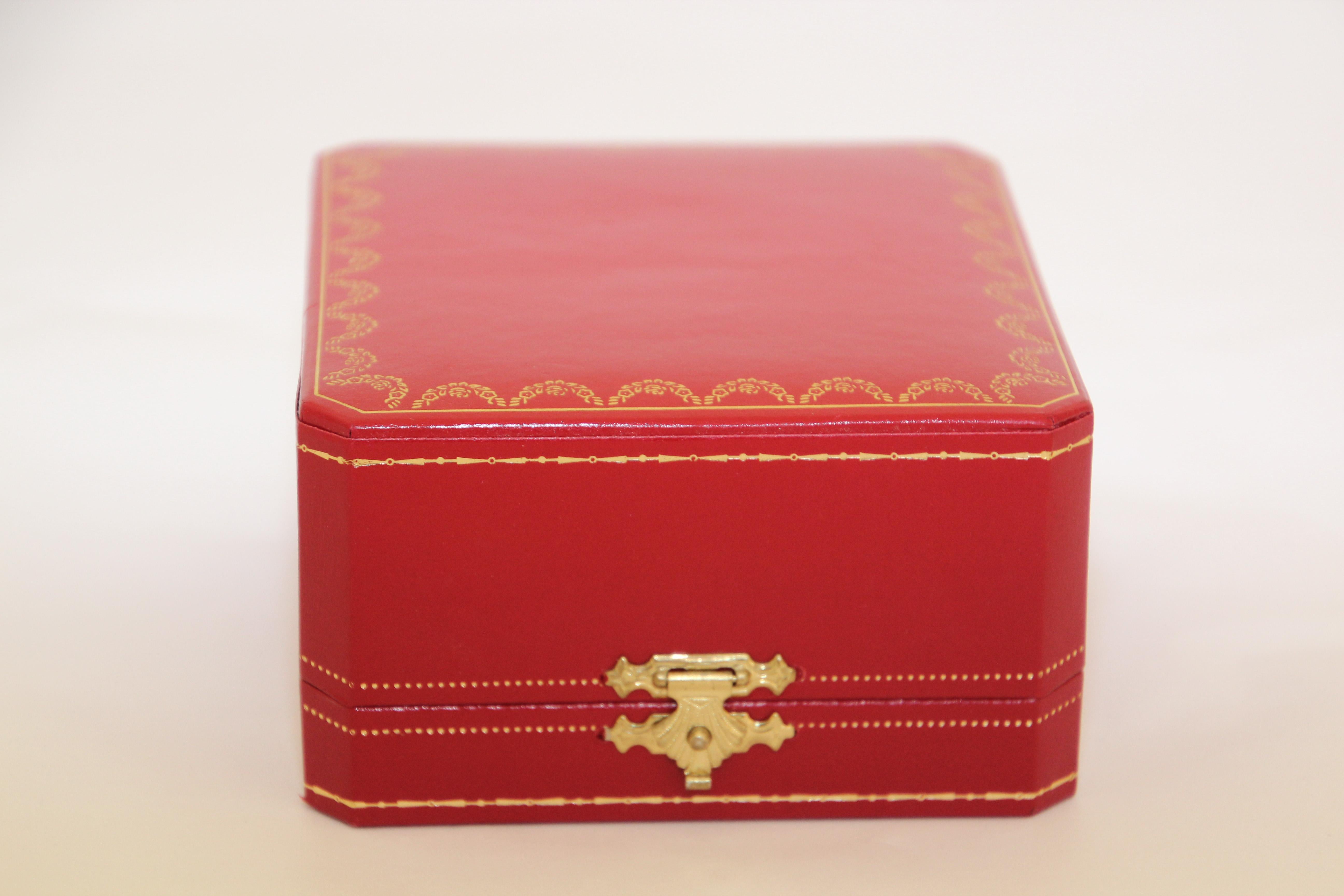 Cartier Art Deco Travel Quartz 24-Karat Gold-Plated Desk Clock Vintage 9