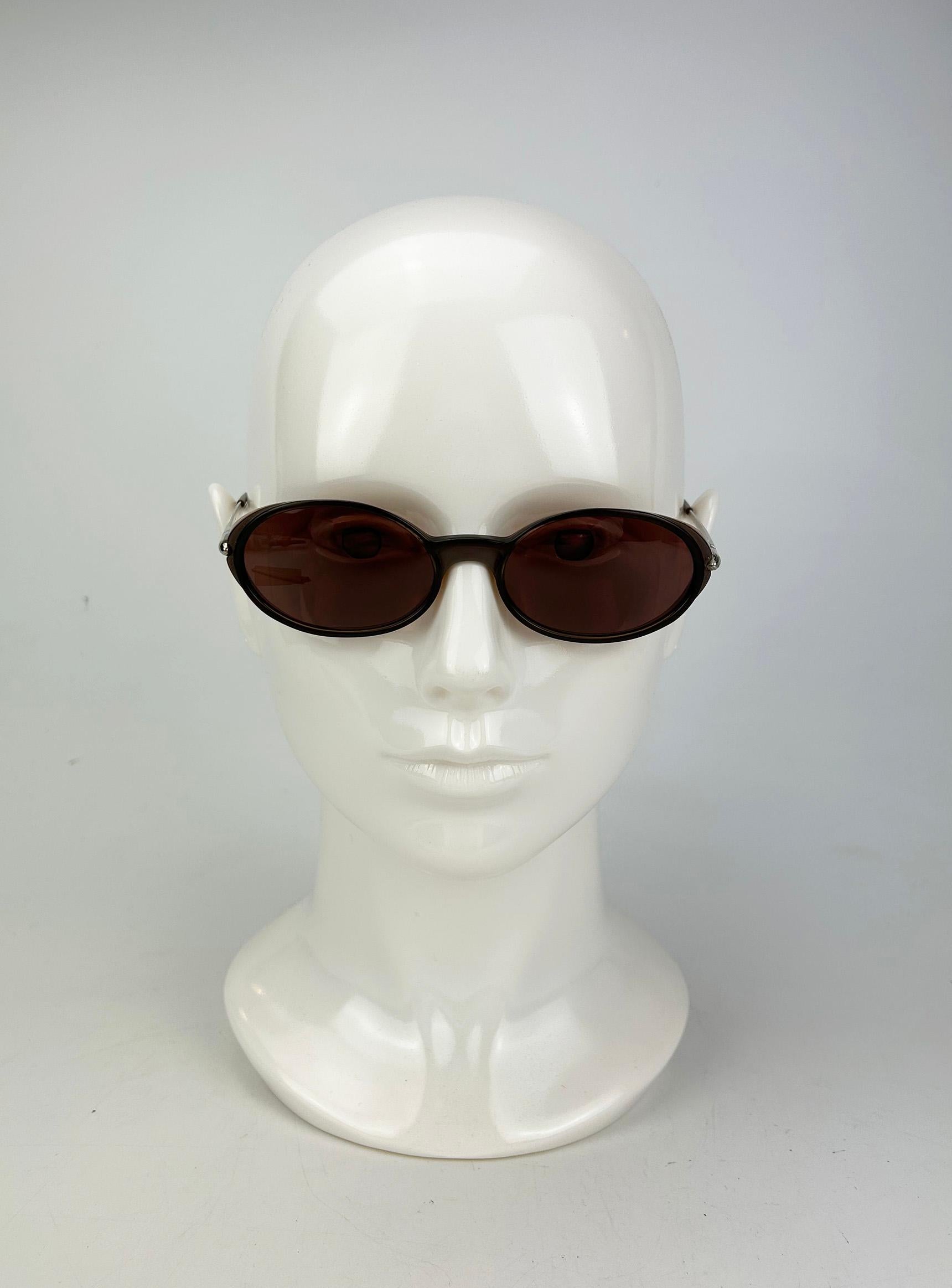 Cartier Aspen Vintage Brown Oval Lens Sonnenbrille c1990s im Zustand „Hervorragend“ in Philadelphia, PA