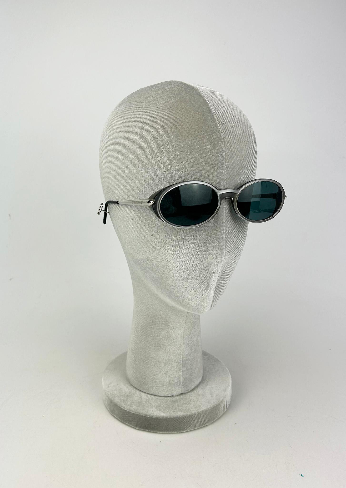 Cartier Aspen Vintage Gray Oval Sunglasses c1990s en très bon état. légère usure due à l'âge et à l'usage : 5