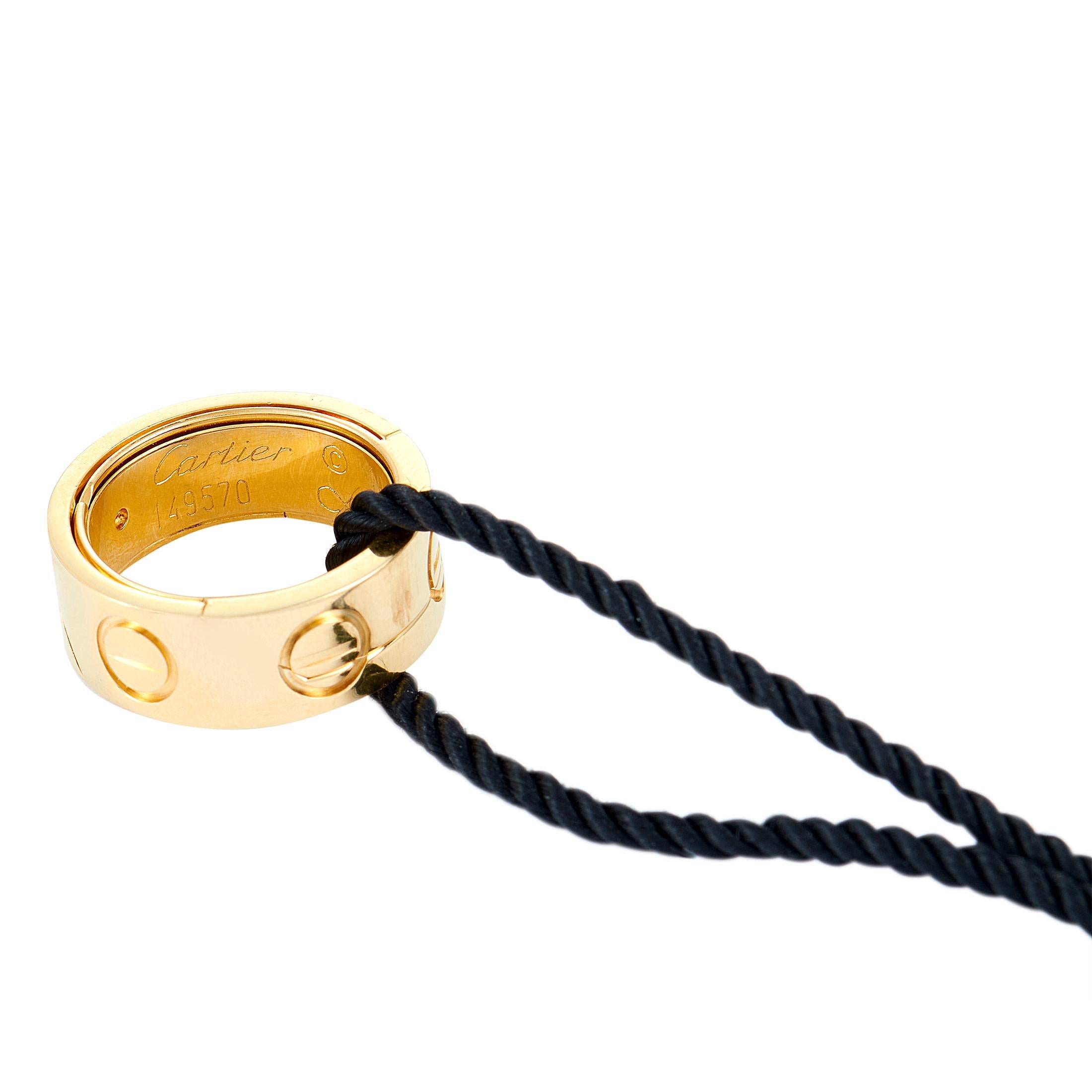 cartier love ring necklace