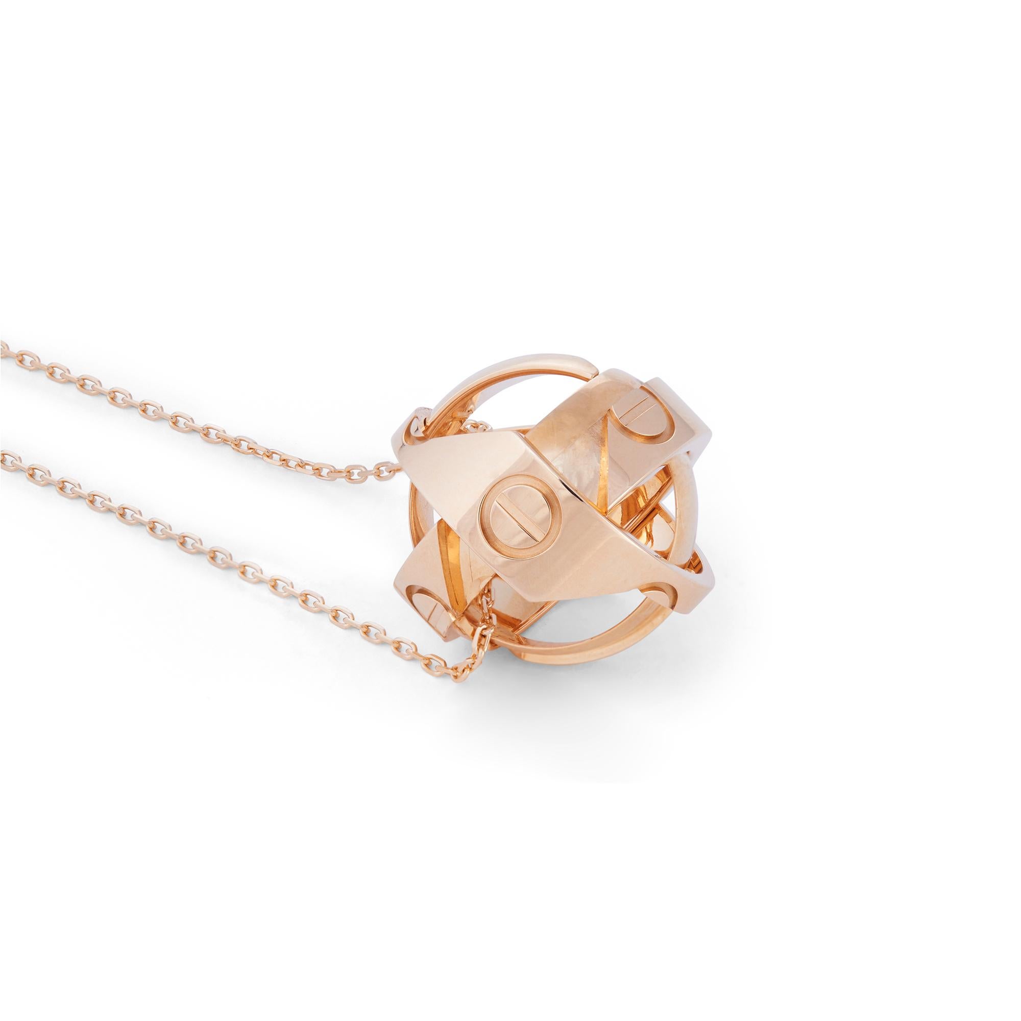 Cartier 'Astro' Love Convertible Ring and Pendant Necklace In Excellent Condition In New York, NY