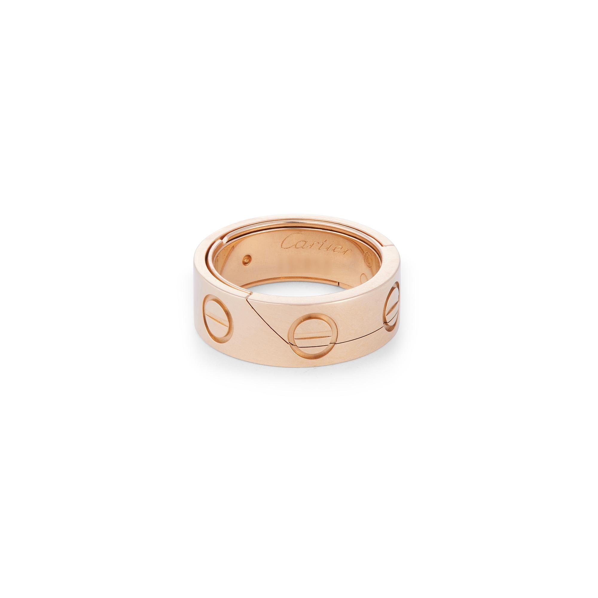 Women's or Men's Cartier 'Astro' Love Convertible Ring and Pendant Necklace