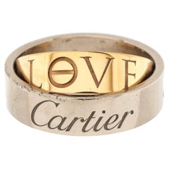 Cartier Astro LOVE Ring 18K White Gold and 18K Rose Gold 5.5mm