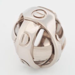 Cartier Astro Love Ring White Gold 50 US 5.25 1999 Limited Edition