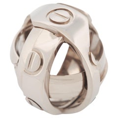 Cartier Astro Love Ring White Gold 50 US 5.25 1999 Limited Edition