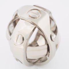 Cartier Astro Love Ring Oro bianco 53 US 6.25 1999 Edizione limitata
