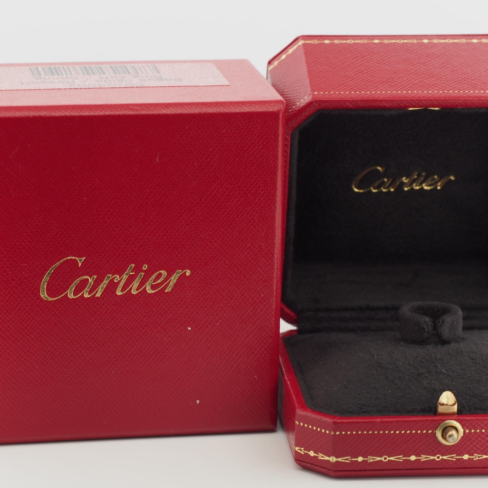 Cartier Astro Love Ring White Gold 53 US 6.25 1999 Limited Edition For Sale 3