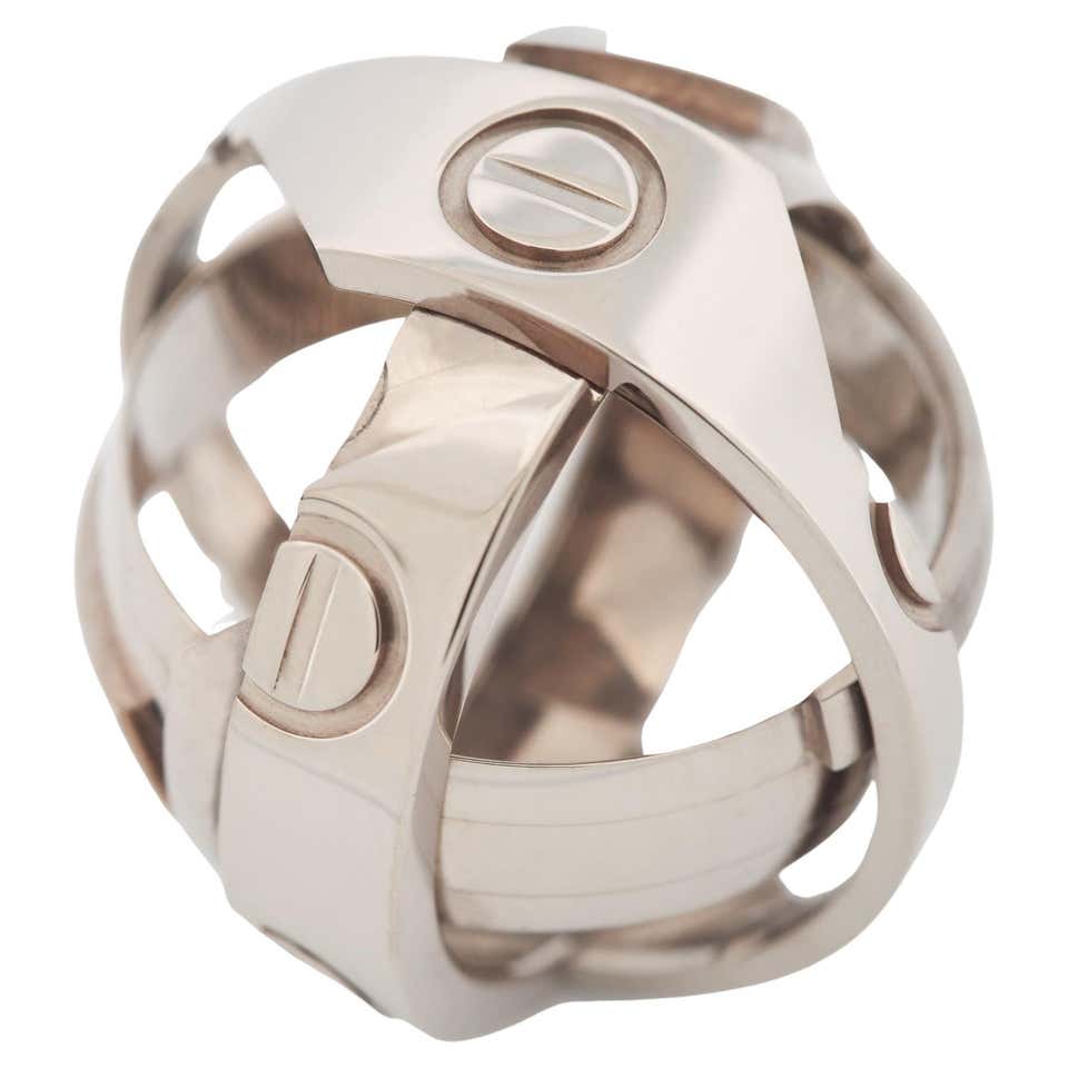 CARTIER Signature CC Ring with Diamonds at 1stDibs | cartier cc ring ...