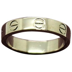 Cartier Authentischer Love-Ring aus 18 Karat Weißgold