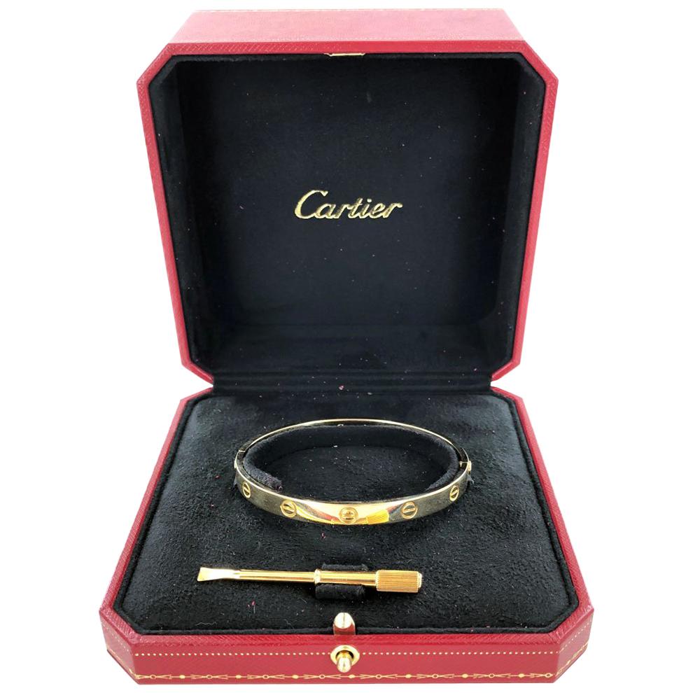 Cartier Authentic Love 18 Karat Yellow Gold Bracelet