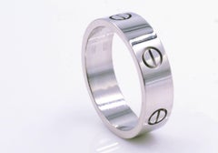 Cartier Authentic White Gold Love 18 Karat Eu 60 Ring