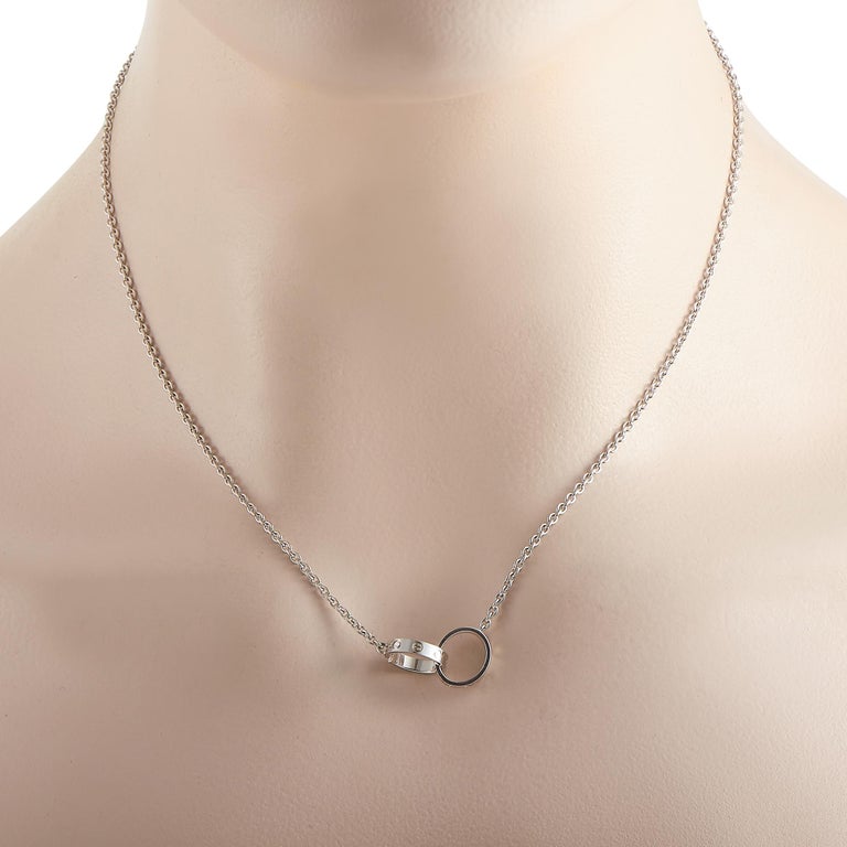 Cartier Baby Love 18K White Gold Necklace For Sale at 1stDibs cartier