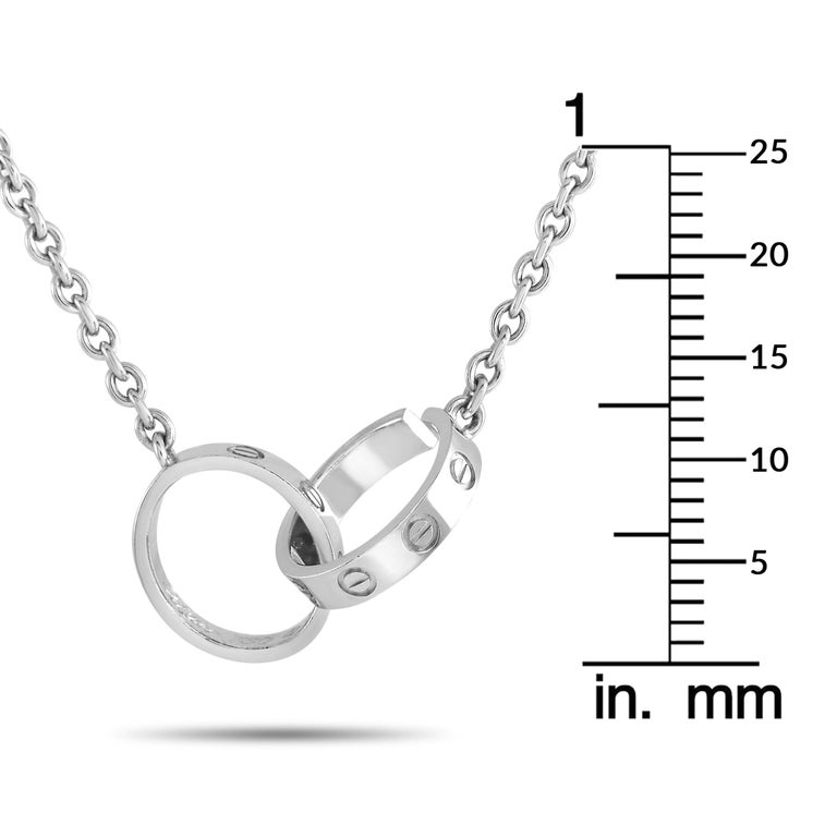 Cartier Baby Love 18K White Gold Necklace For Sale at 1stDibs cartier