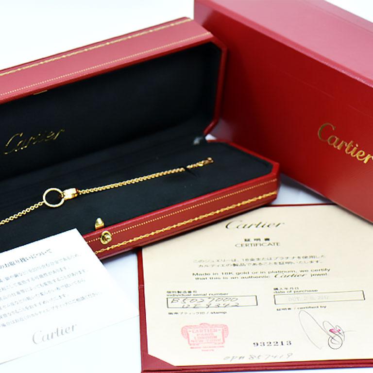 Cartier Baby Love Bracelet 18 Karat Rose Gold, Chain Love Bracelet at