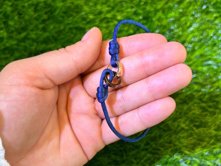 Cartier Baby Love Bracelet Set with Diamonds 18K Gold Original Box at