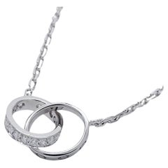Used Cartier Baby Love Diamond Necklace in White Gold