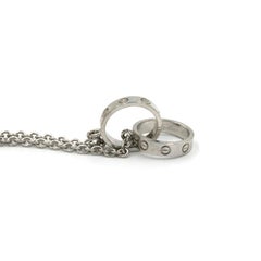Cartier Baby Love Necklace in 18K White Gold