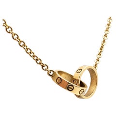 Cartier Baby Love Pendant Necklace 18K Yellow Gold