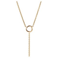Cartier Baby Trinity Drop Pendant Necklace 18k Tricolor Gold