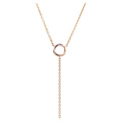 Cartier Baby Trinity Drop Pendant Necklace 18k Tricolor Gold