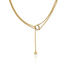 Collar «Baby Trinity Pampilles Lariat» de Cartier, en oro amarillo de 18 quilates, circa 2000