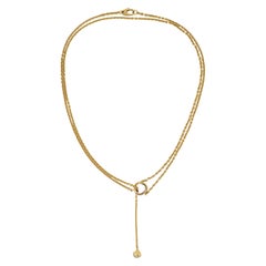 Collar «Baby Trinity Pampilles Lariat» de Cartier, en oro amarillo de 18 quilates, circa 2000