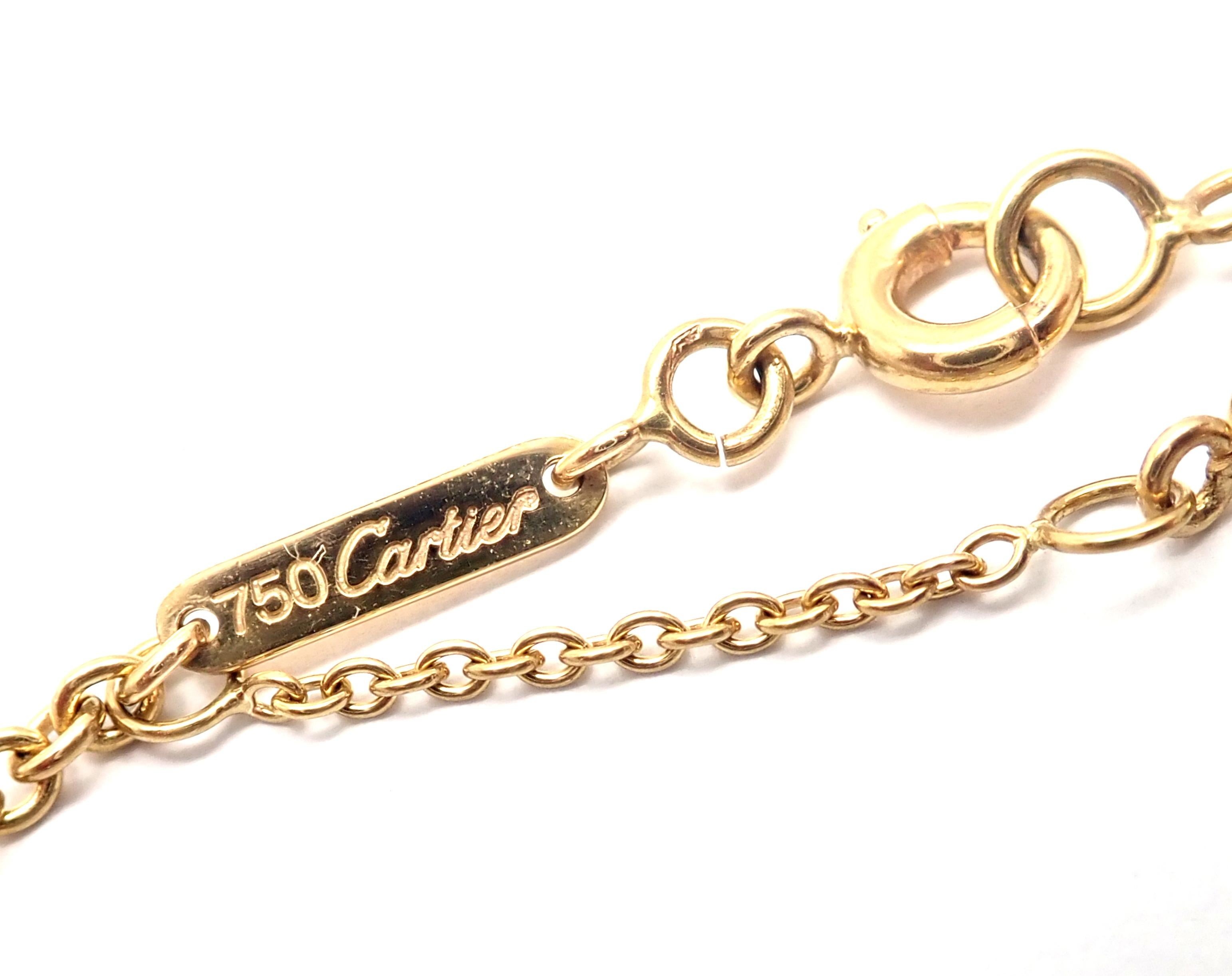 Cartier Baby Trinity Tri-Color Gold Pendant Necklace 4