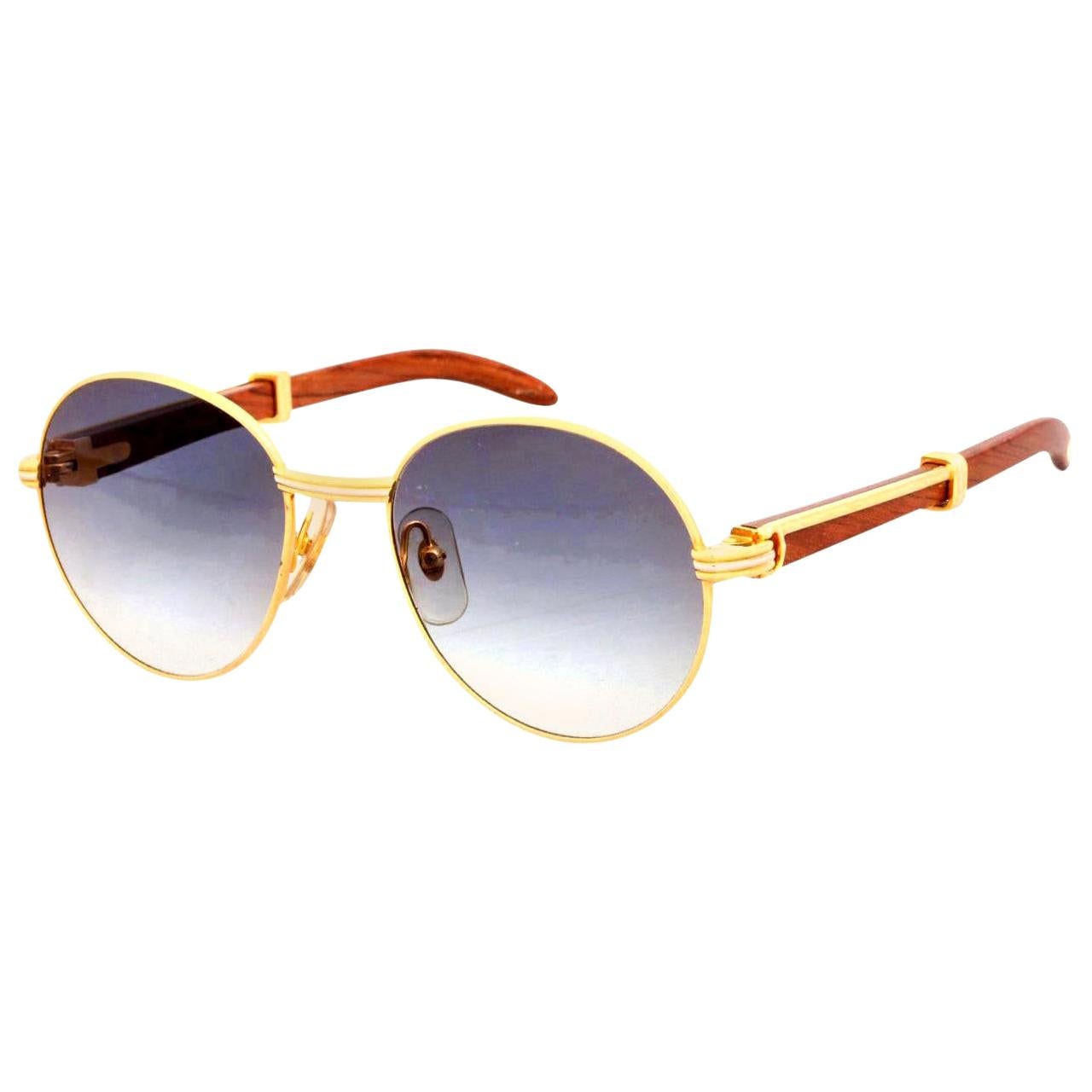 Cartier Bagatelle Palisander Sunglasses For Sale