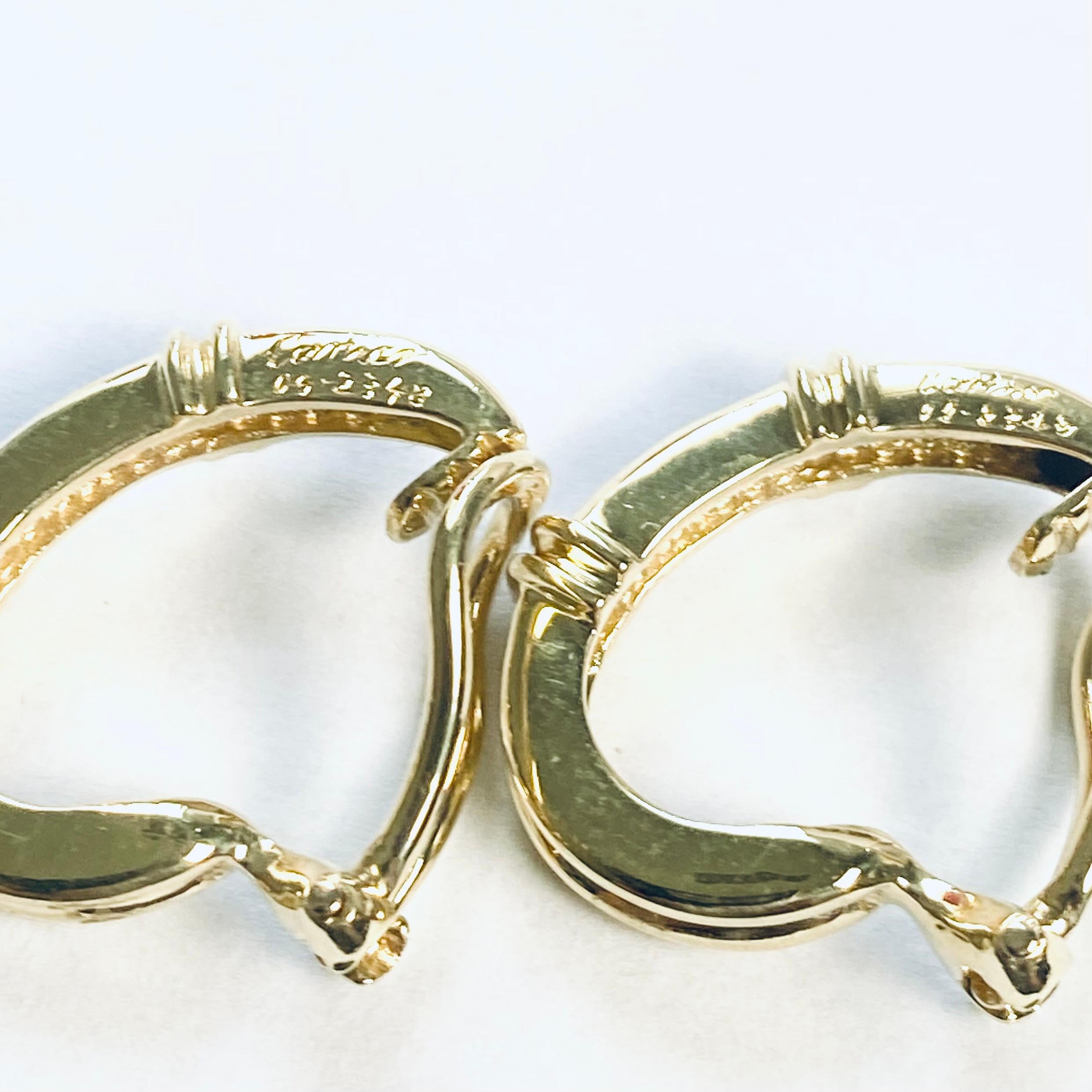Cartier Baguette Diamond Eighteen Karat Yellow Gold Clip On Earrings 4