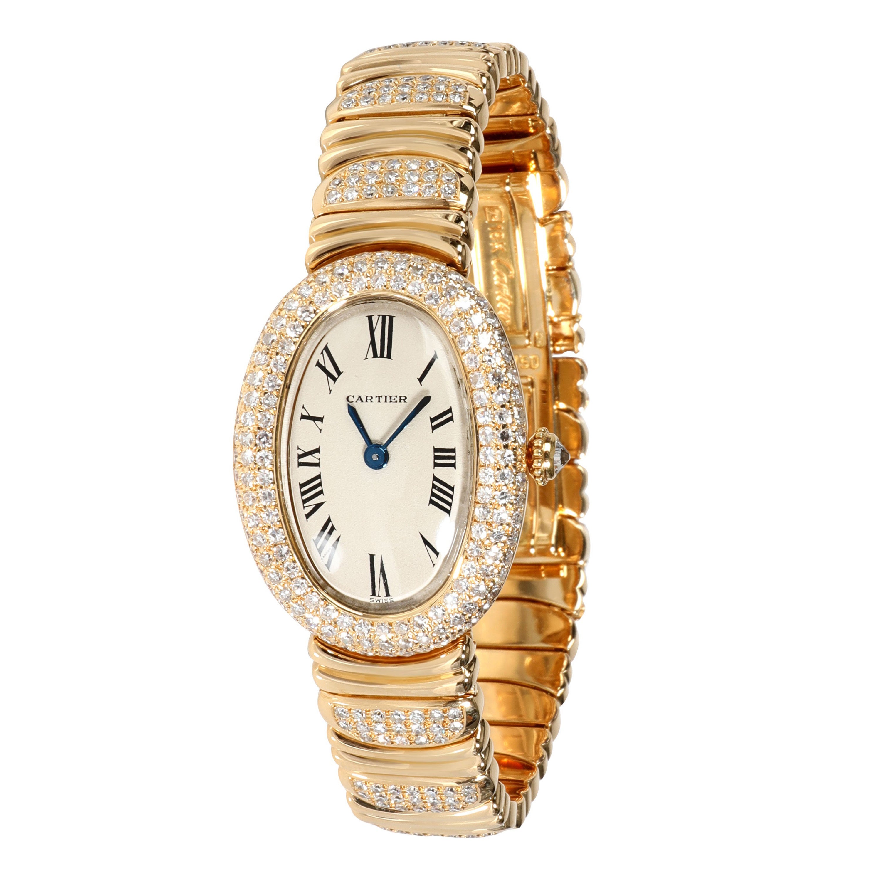 Cartier Baignoire 1186 Damenuhr aus 18 Karat Gelbgold