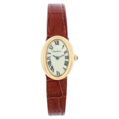 Vintage Cartier Baignoire 18 Karat Yellow Gold Watch ref 9835