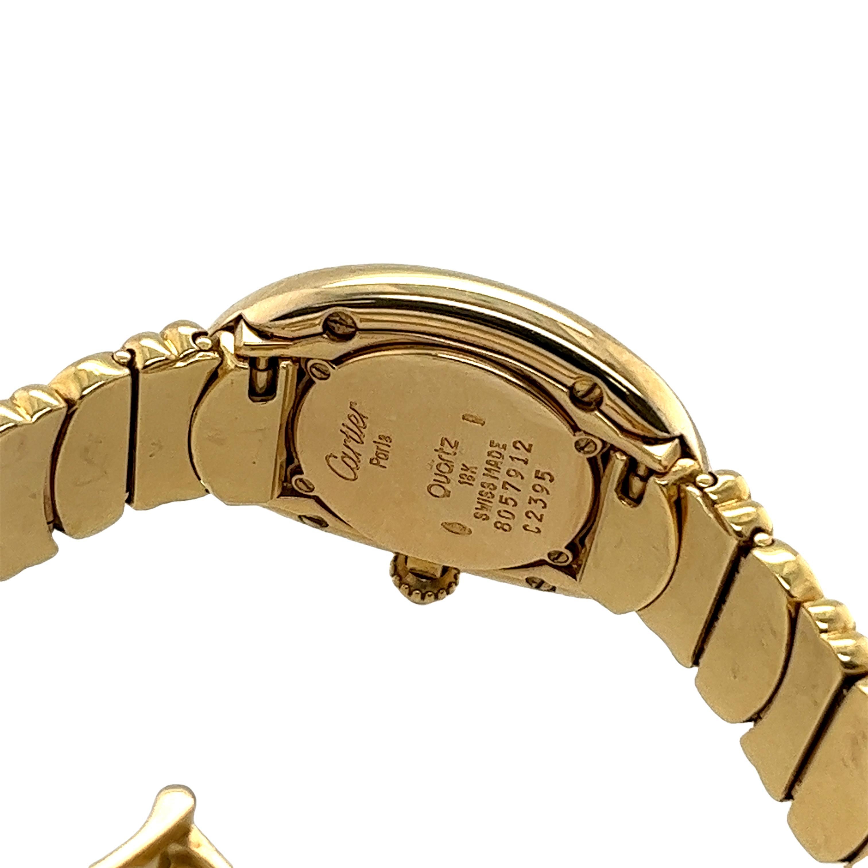 Cartier Baignoire 18ct Gelbgold Uhr, 8057912 C2395 7