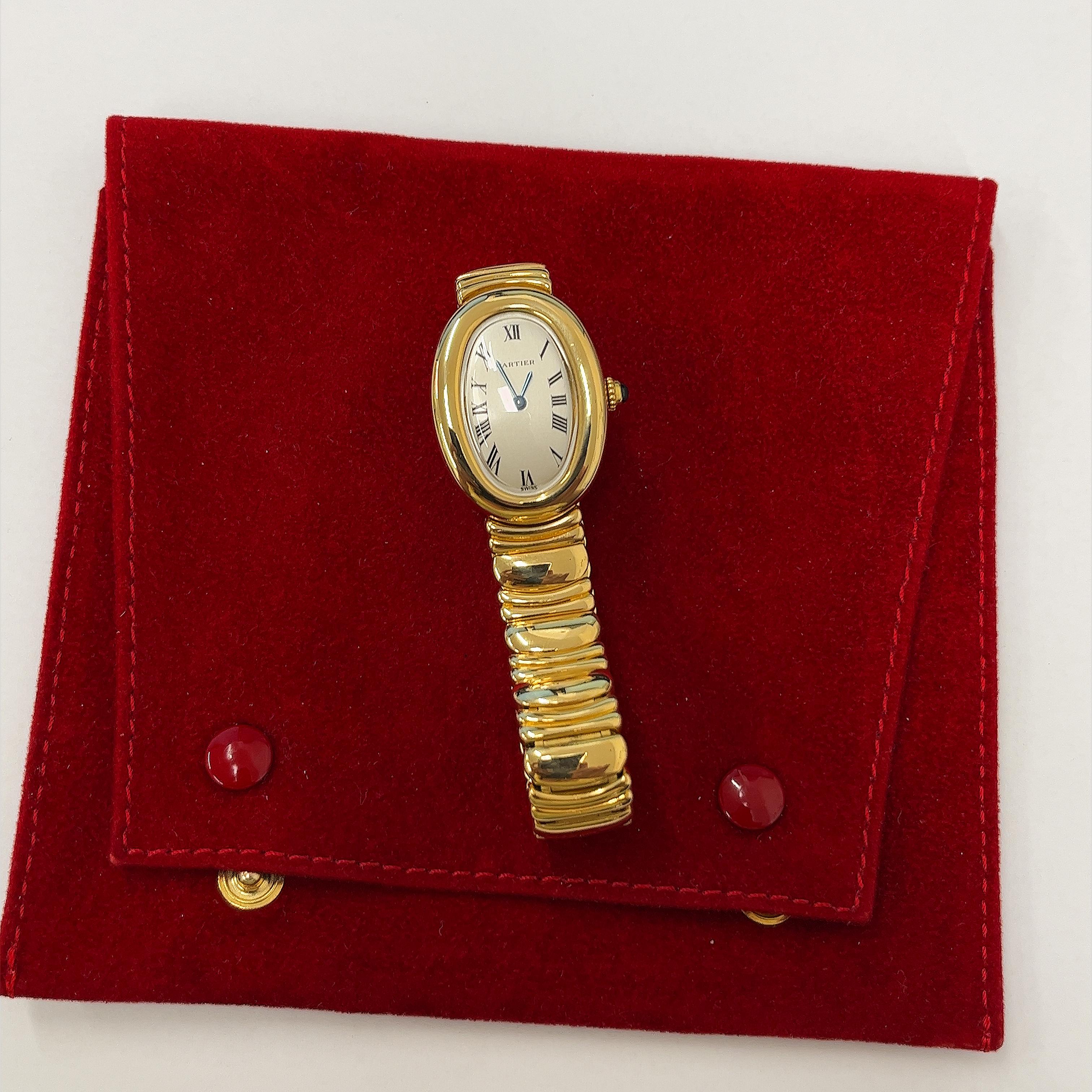 Cartier Baignoire 18ct Gelbgold Uhr, 8057912 C2395 3