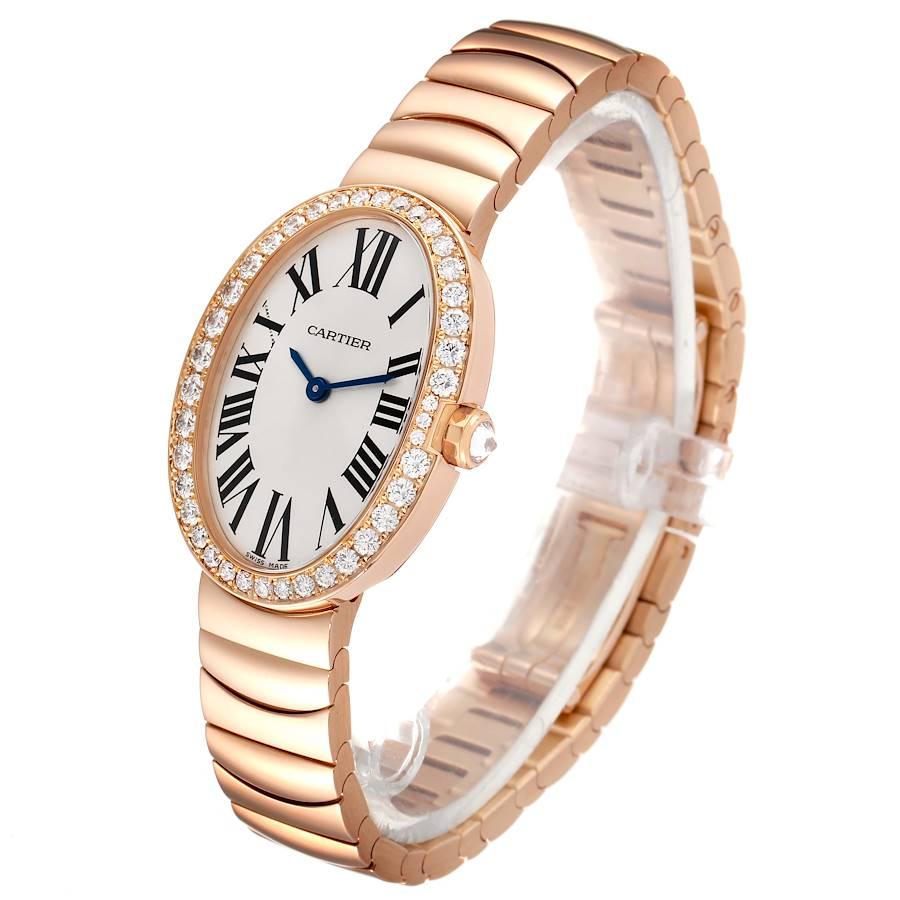 Cartier Baignoire 18K Roségold Diamant-Damenuhr WB520002 Ungetragen 1