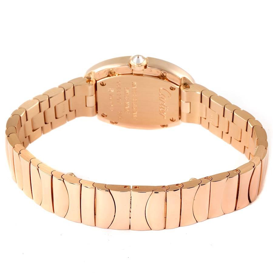  Cartier Baignoire Montre pour femme en or rose 18 carats avec diamants WB520002 non portée Pour femmes 