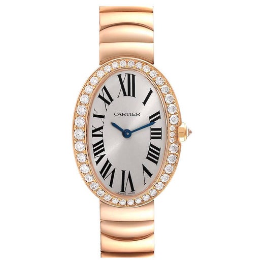 Cartier Baignoire Small Rose Gold and Diamond 'WB520002' at 1stDibs