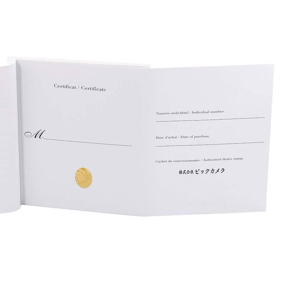 Cartier Baignoire 18K Rose Gold Diamant Damenuhr Wb520028 Box Papiere im Angebot 7