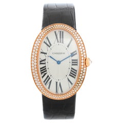 Cartier Baignoire 18k Rose Gold Watch Wb520005 3033