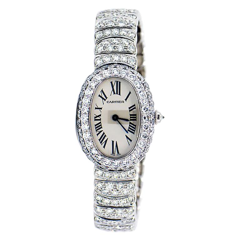 cartier watch womens diamonds