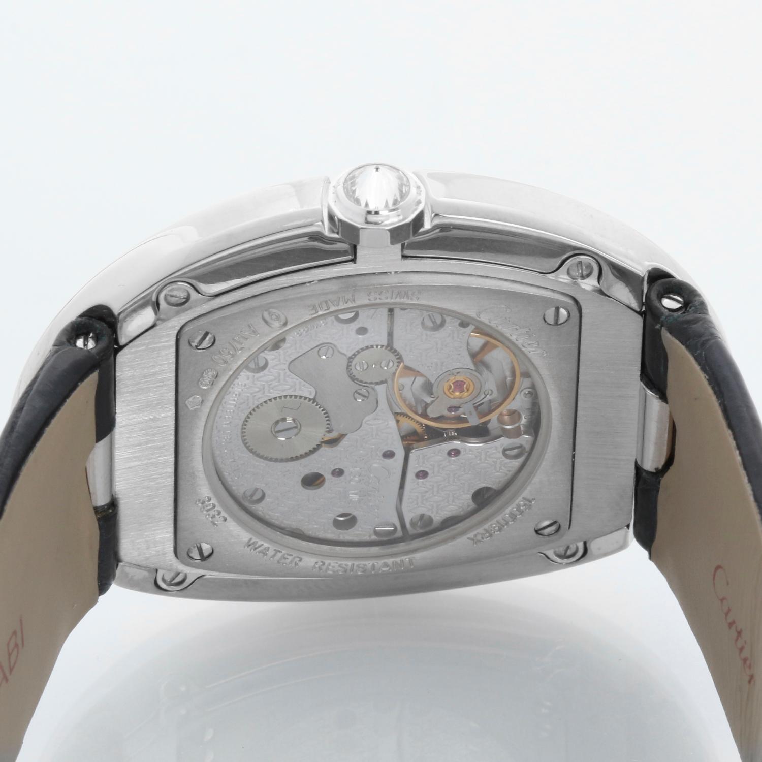 Women's or Men's Cartier Baignoire 18K White Gold Watch 3032 WB520009 For Sale