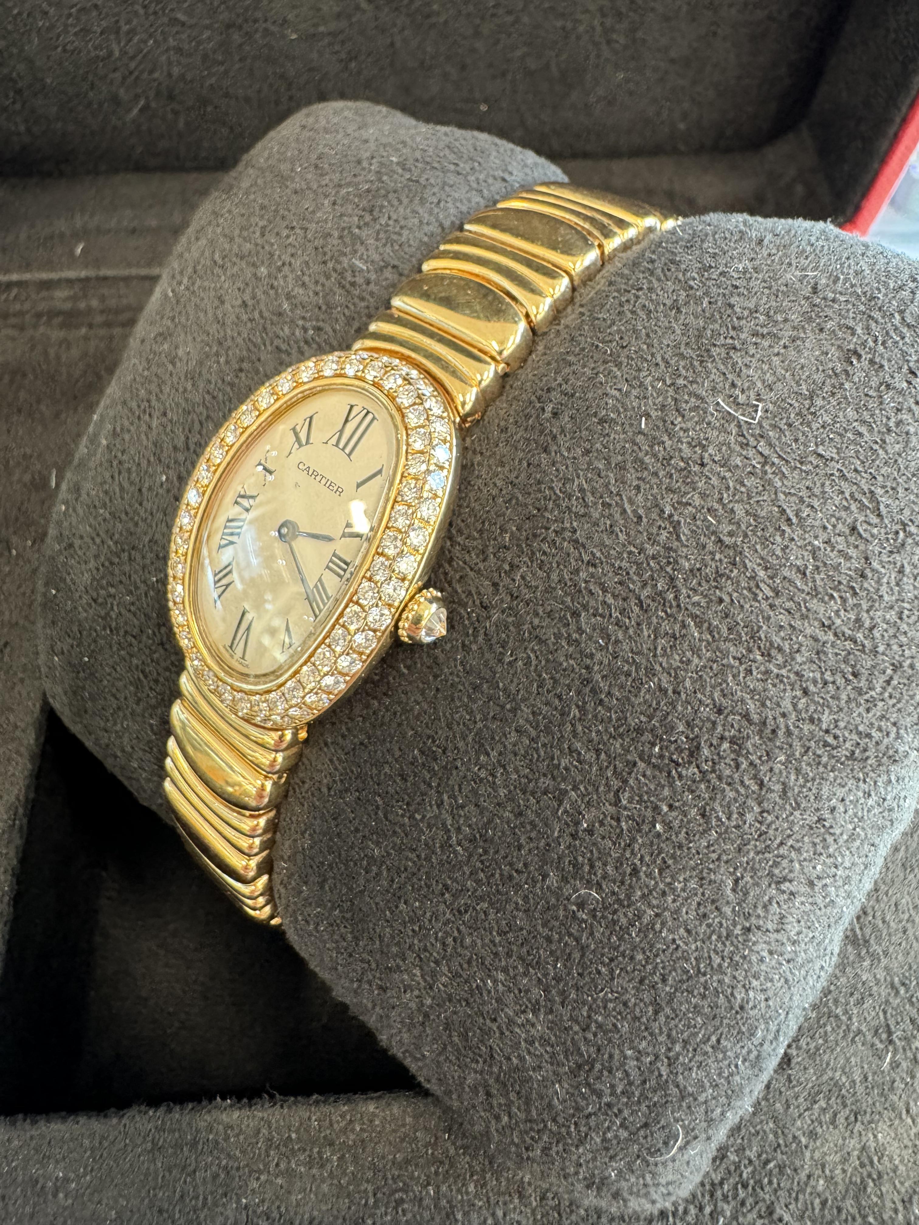 MARCA: Cartier
MODELLO: Baignoire
RIFERIMENTO: 1954
DIMENSIONE: 30 mm
CASSA: Oro giallo 18k
quadrante: bianco
FASCIA: oro giallo 18k
MOVIMENTO: Quarzo

Ottime condizioni
Senza scatola o documenti

Su richiesta, una volta acquistato, ti verrà fornita