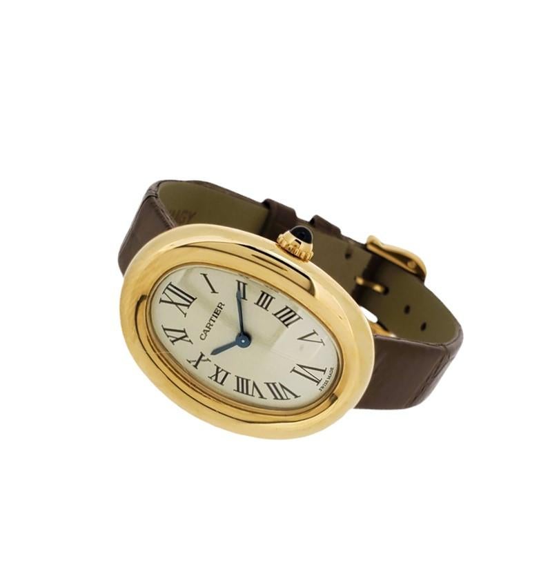 Cartier Baignoire 18K yellow gold medium size , 31 x 23 mm Circa 2020. In New Condition In Santa Monica, CA