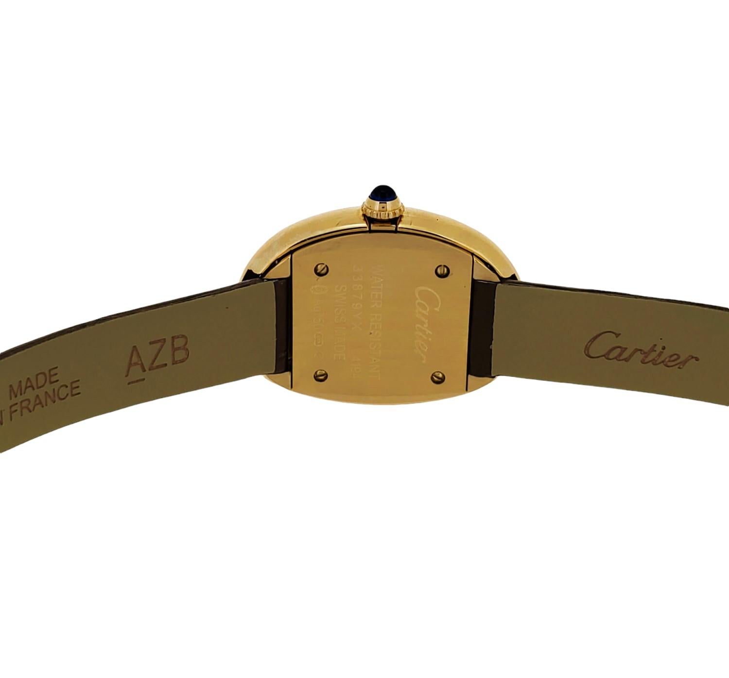 Cartier Baignoire 18K yellow gold medium size , 31 x 23 mm Circa 2020. 2